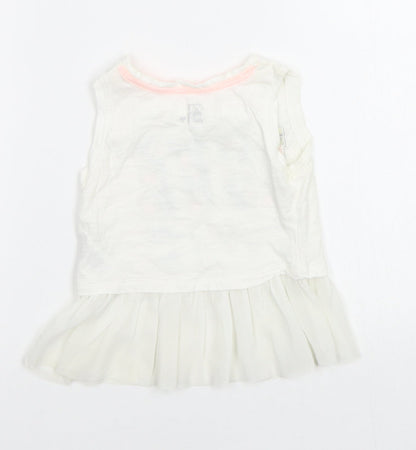 Baby K Baby White   Basic Tank Size 12-18 Months