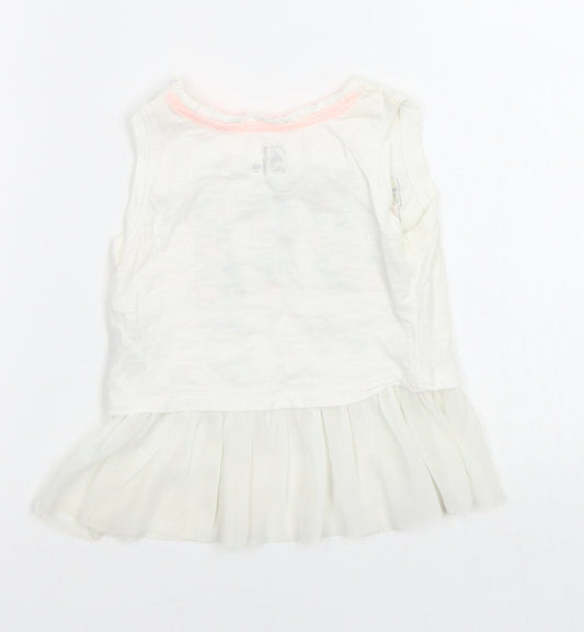 Baby K Baby White   Basic Tank Size 12-18 Months
