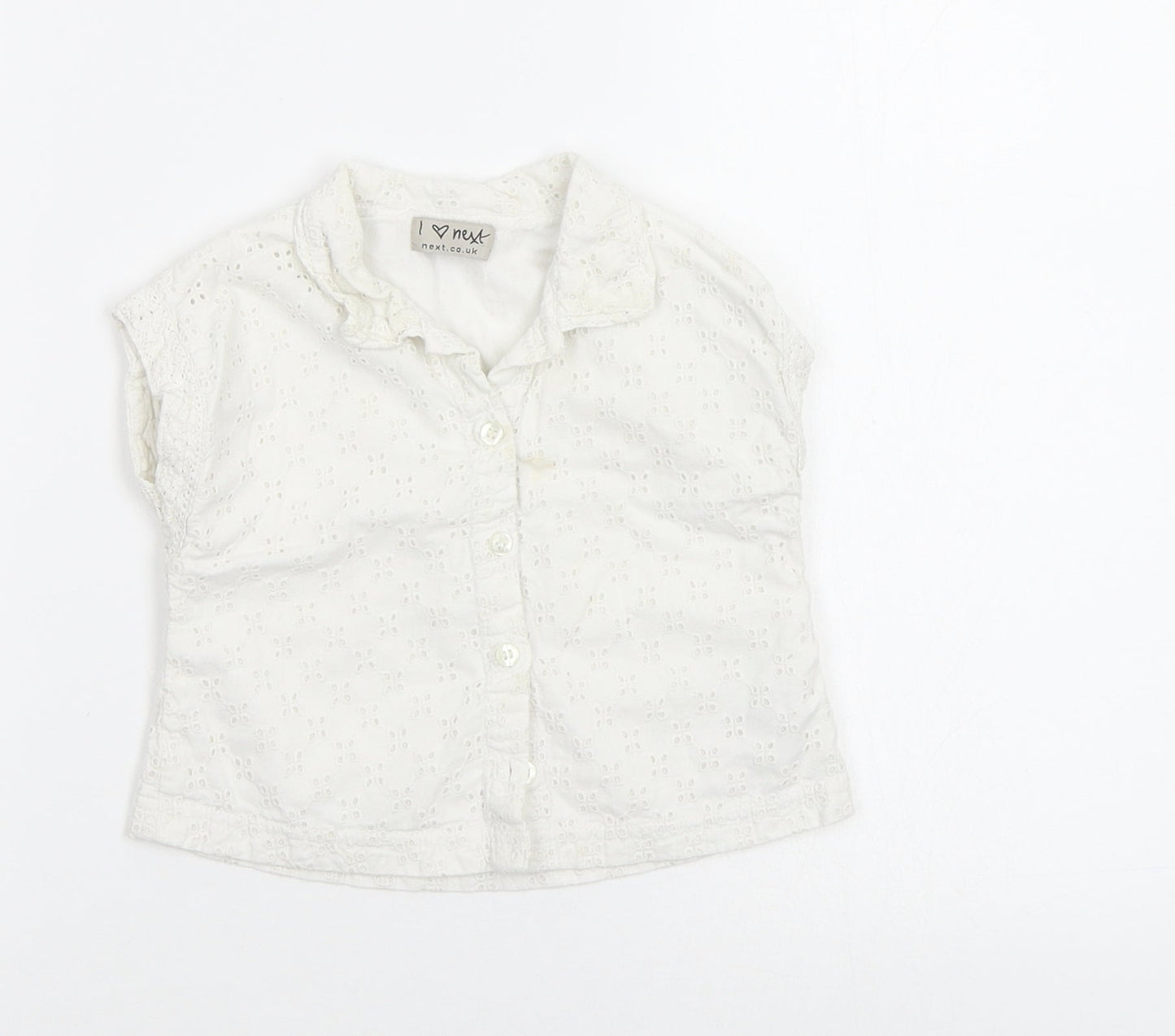 Next Baby White   Basic Button-Up Size 12-18 Months