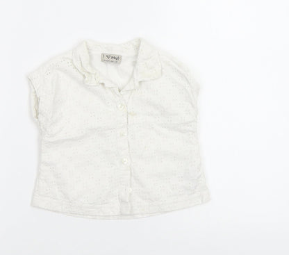 Next Baby White   Basic Button-Up Size 12-18 Months