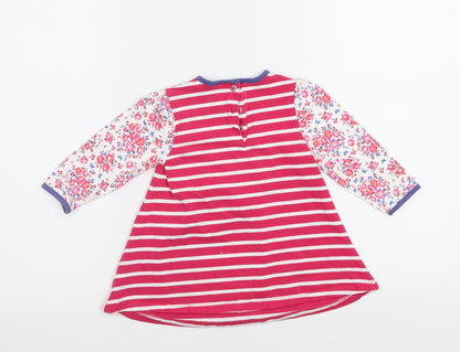 Mini Club Baby Pink Striped  A-Line  Size 9-12 Months