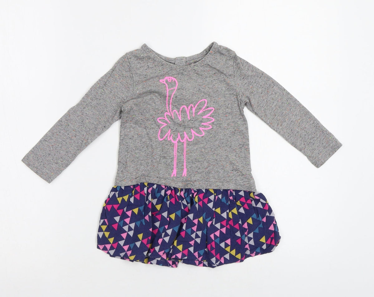 NEXT Baby Grey Geometric  A-Line  Size 12 Months