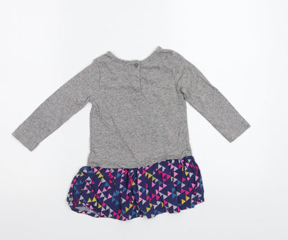NEXT Baby Grey Geometric  A-Line  Size 12 Months