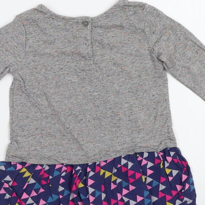 NEXT Baby Grey Geometric  A-Line  Size 12 Months