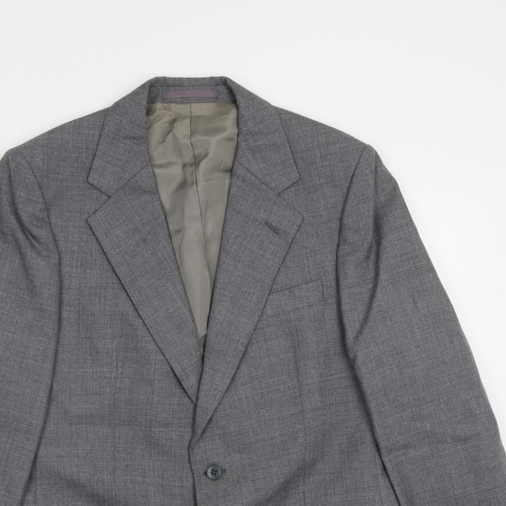 Mens UK Size 40 M&S Regular Grey Suit Jacket