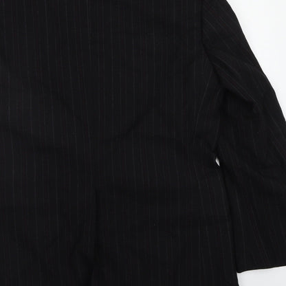 FRAME Mens Black Striped  Jacket Blazer Size 42