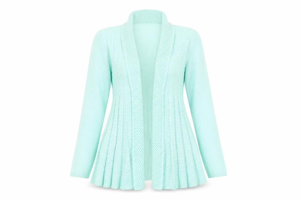 Womens UK Size 12 Damart Blue Cardigan Jumper
