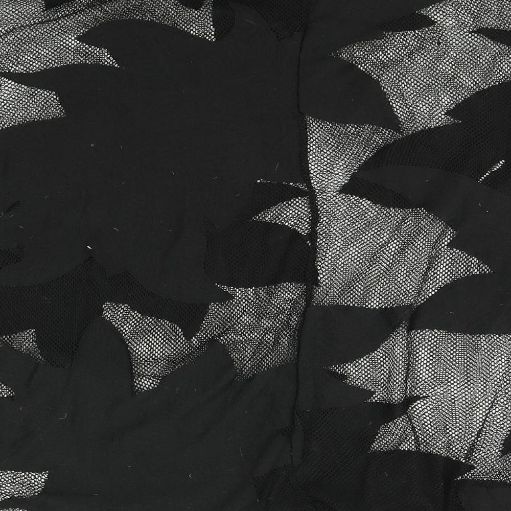 George Womens Black Floral  Basic  Size S  - Overshirt