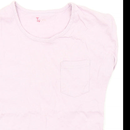 TU Girls Purple   Basic T-Shirt Size 8 Years