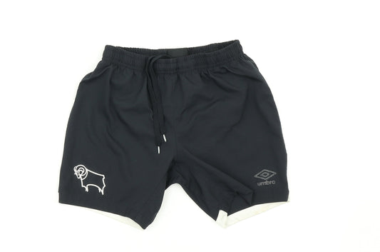 Umbro Boys Black   Sweat Shorts Size 11 Years - Football shorts