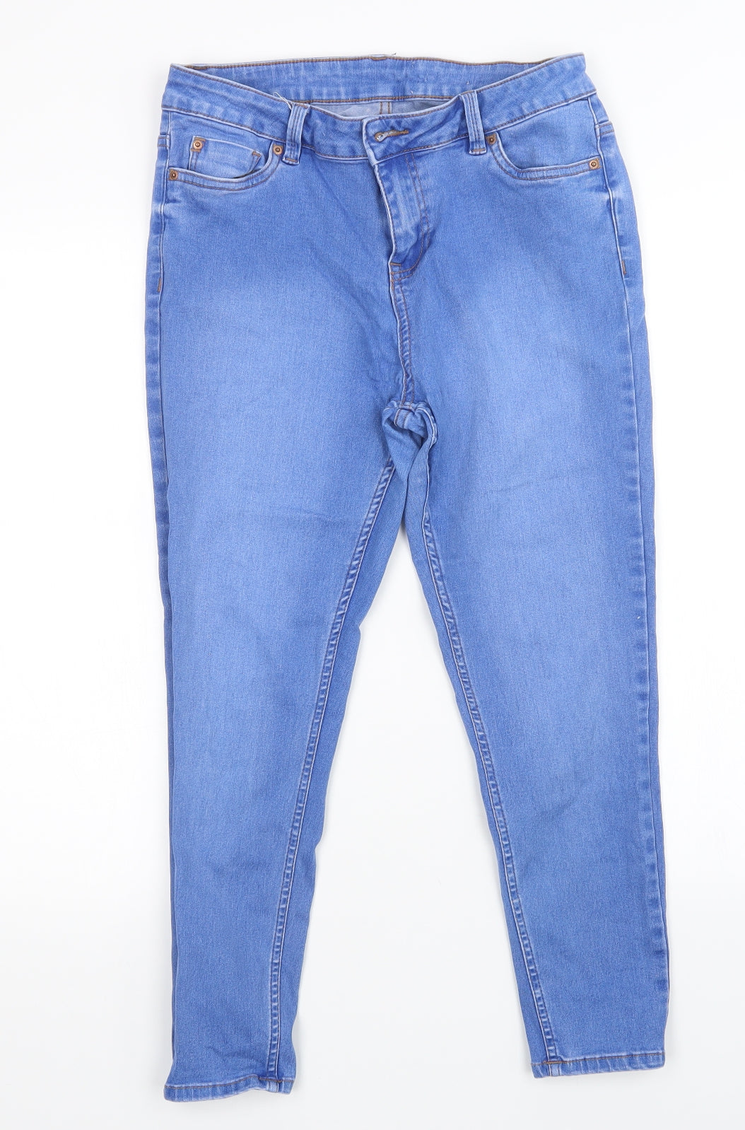 Womens UK Size 30 in Preworn Regular Fit Skinny Blue Jeans