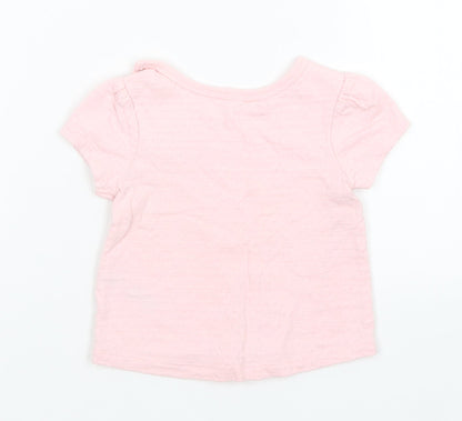 Nutmeg Girls Pink   Basic T-Shirt Size 0-3 Months