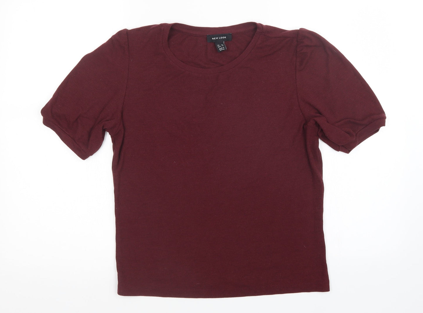 Womens UK Size 16 New Look Red Basic T-Shirt