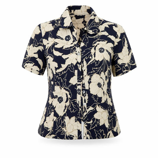 Prewron Womens Multicoloured Floral  Basic Button-Up Size 10