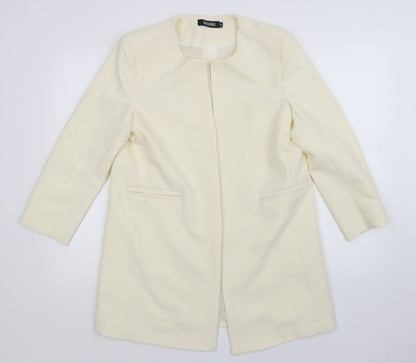 Missguided Womens Beige   Jacket Sport Coat Size 14