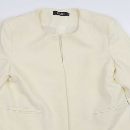 Missguided Womens Beige   Jacket Sport Coat Size 14