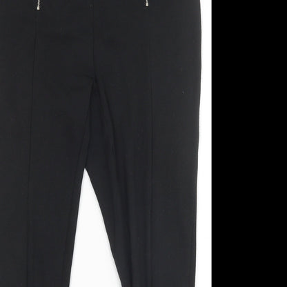 Prewron Womens Black   Jogger Leggings Size 38 in L28 in