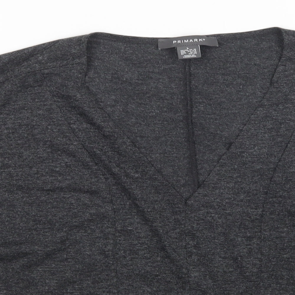 Primark Womens Grey   Basic T-Shirt Size L
