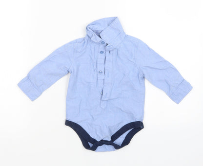 Earlydays Boys Blue   Basic Button-Up Size 6-9 Months