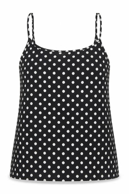 Womens UK Size 8 cameo rose Black Camisole Tank
