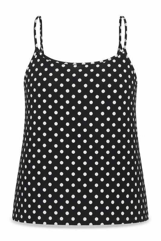 Womens UK Size 8 cameo rose Black Camisole Tank