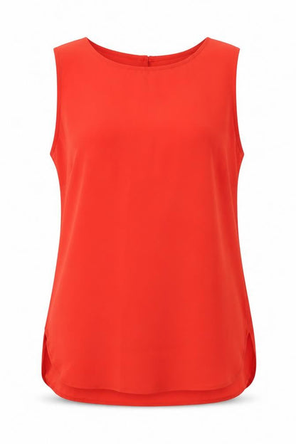 Womens UK Size 12 New Look Red Basic Blouse