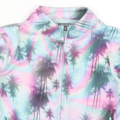 NEXT Girls Multicoloured   Jacket  Size 8 Years  - Palm Trees