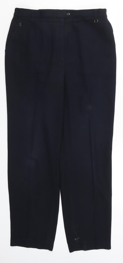 GARDEUR Womens Blue   Trousers  Size 12 L27.5 in