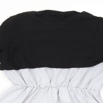 SheIn Womens Black   Basic Blouse Size S  - Grey