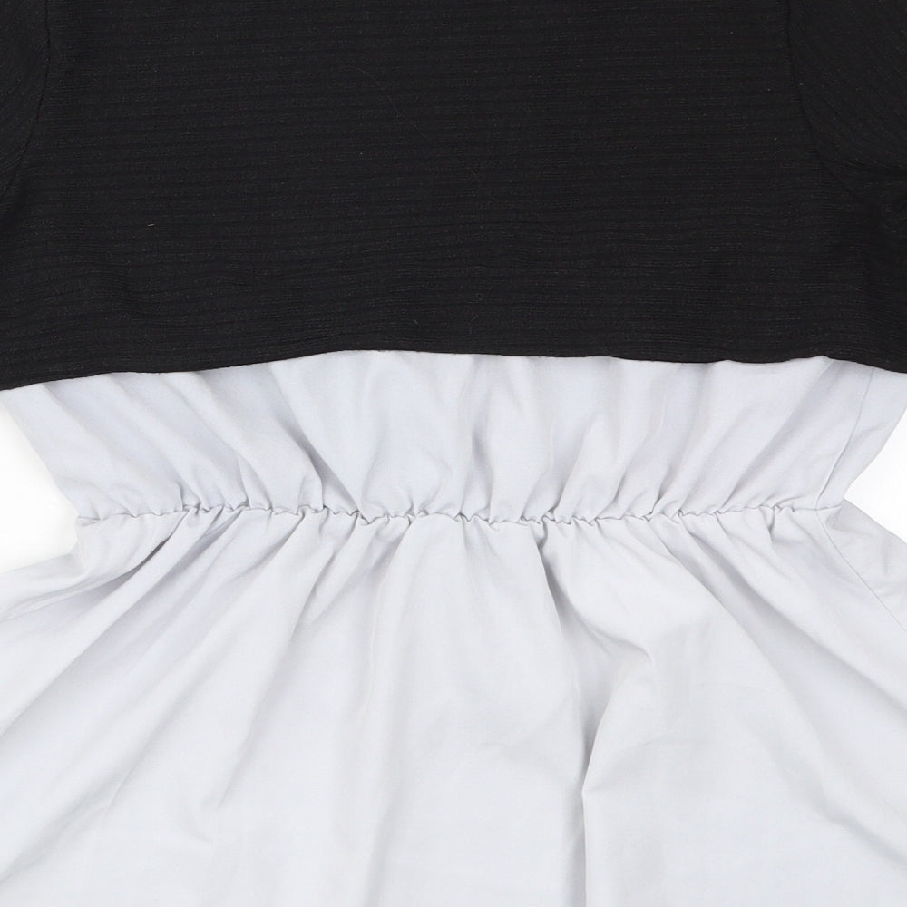 SheIn Womens Black   Basic Blouse Size S  - Grey