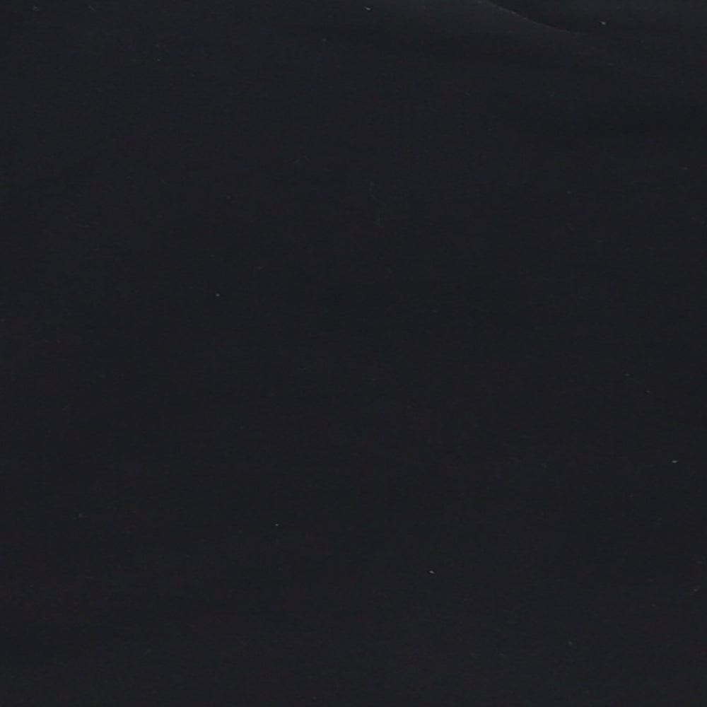 Womens UK Size M PRETTYLITTLETHING Black Cropped T-Shirt