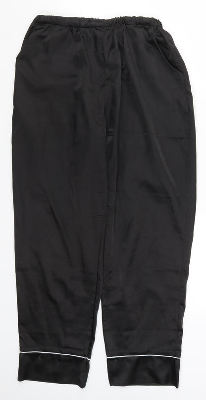 Womens UK Size S Preworn Regular Fit  Black Trousers