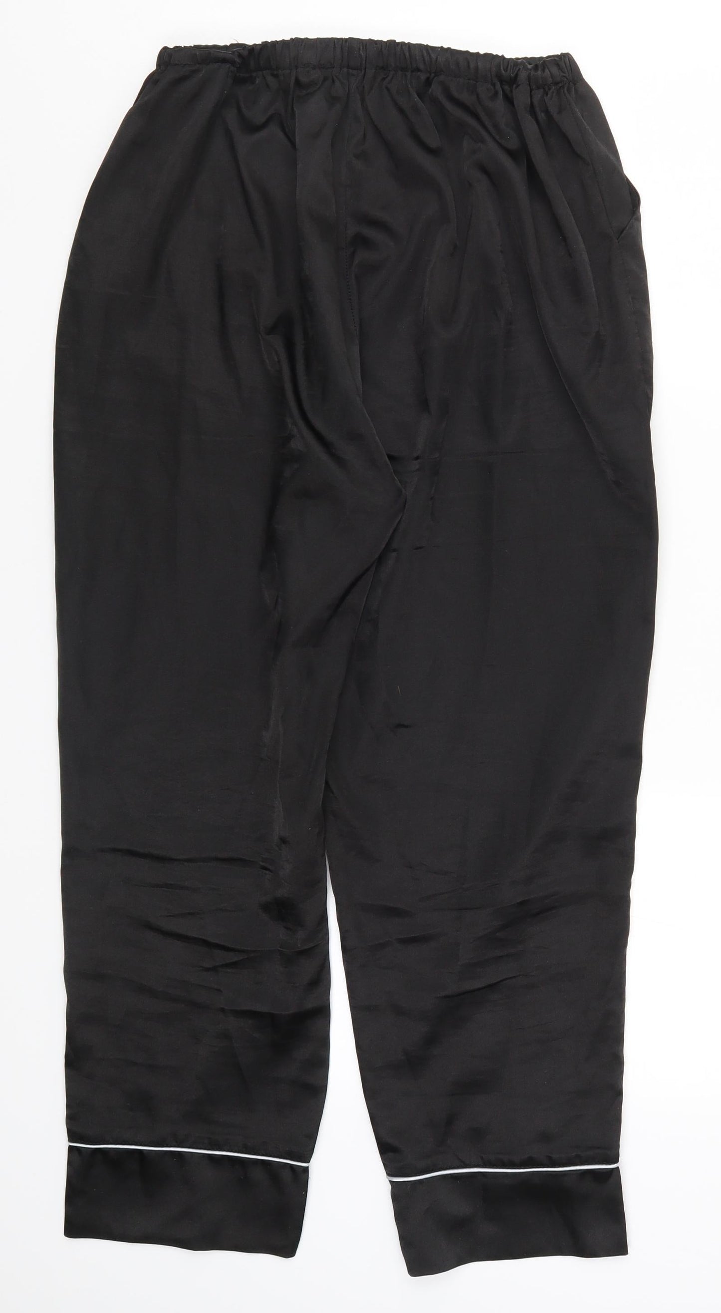 Womens UK Size S Preworn Regular Fit  Black Trousers