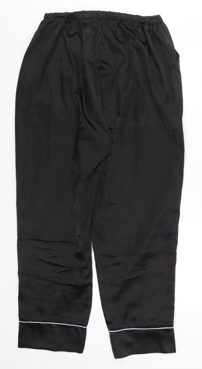 Womens UK Size S Preworn Regular Fit  Black Trousers