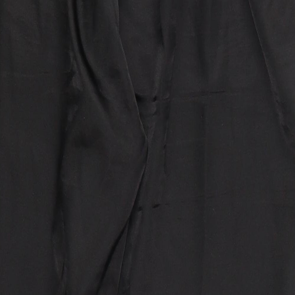 Womens UK Size S Preworn Regular Fit  Black Trousers