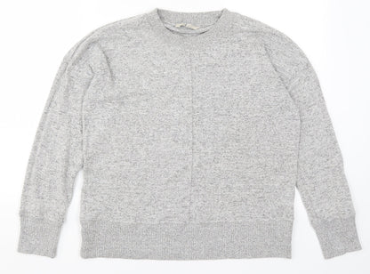 Nex Womens Grey  Knit Pullover Jumper Size 14