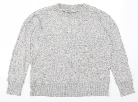 Nex Womens Grey  Knit Pullover Jumper Size 14