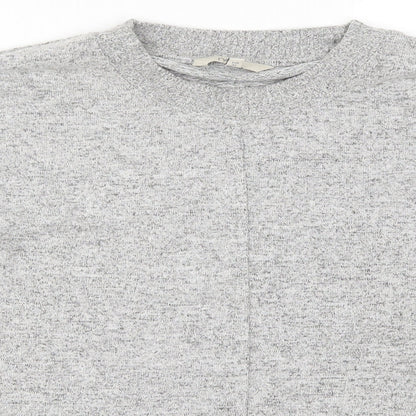 Nex Womens Grey  Knit Pullover Jumper Size 14