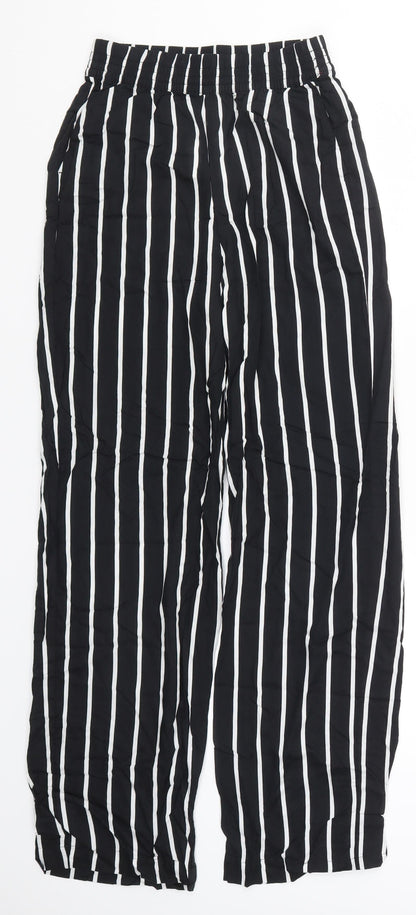 Womens UK Size 4 H&M Regular Fit  Black Trousers