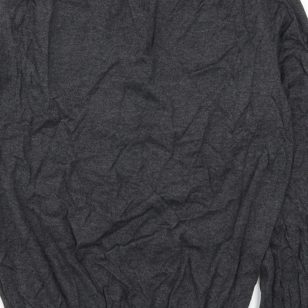 Palm Grove Mens Grey  Knit Pullover Jumper Size L