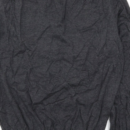 Palm Grove Mens Grey  Knit Pullover Jumper Size L