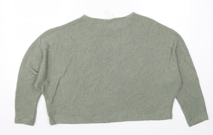 Womens UK Size M H&M Green Pullover Jumper