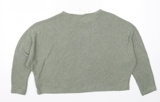Womens UK Size M H&M Green Pullover Jumper