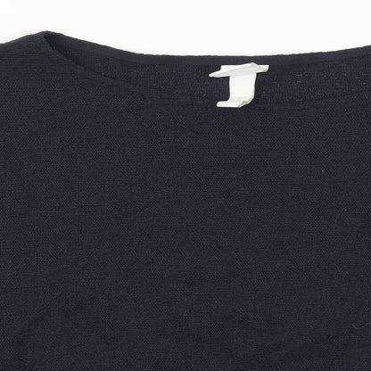 Womens UK Size L H&M Blue Pullover Jumper