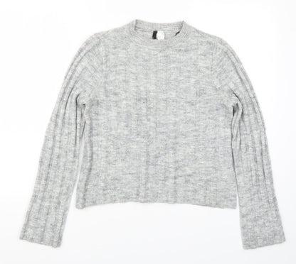 Womens UK Size XS H&M Grey Pullover Jumper