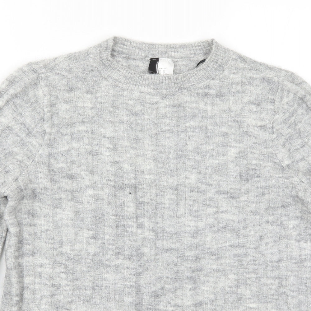 Womens UK Size XS H&M Grey Pullover Jumper