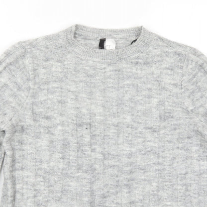 Womens UK Size XS H&M Grey Pullover Jumper