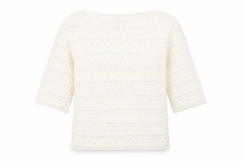 Womens UK Size M Papaya White Pullover Jumper