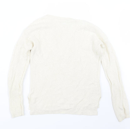 LOFT Womens Beige  Knit Pullover Jumper Size XS