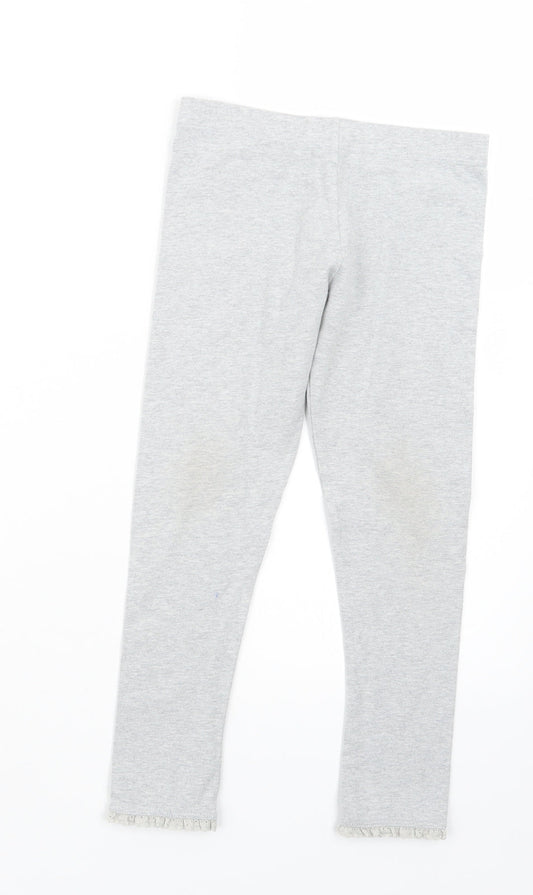 Marks and Spencer Girls Grey   Carrot Trousers Size 6-7 Years